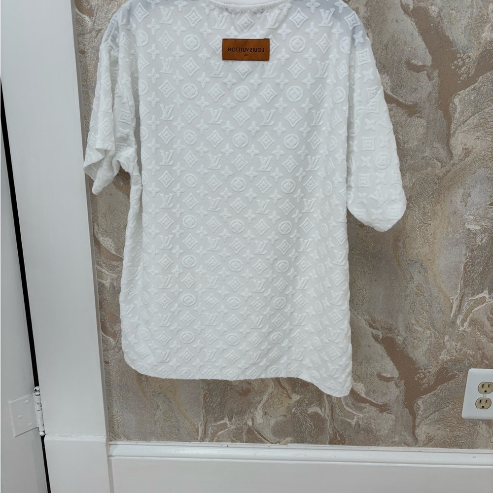 Louis Vuitton White Monogram Short Sleeve Tee